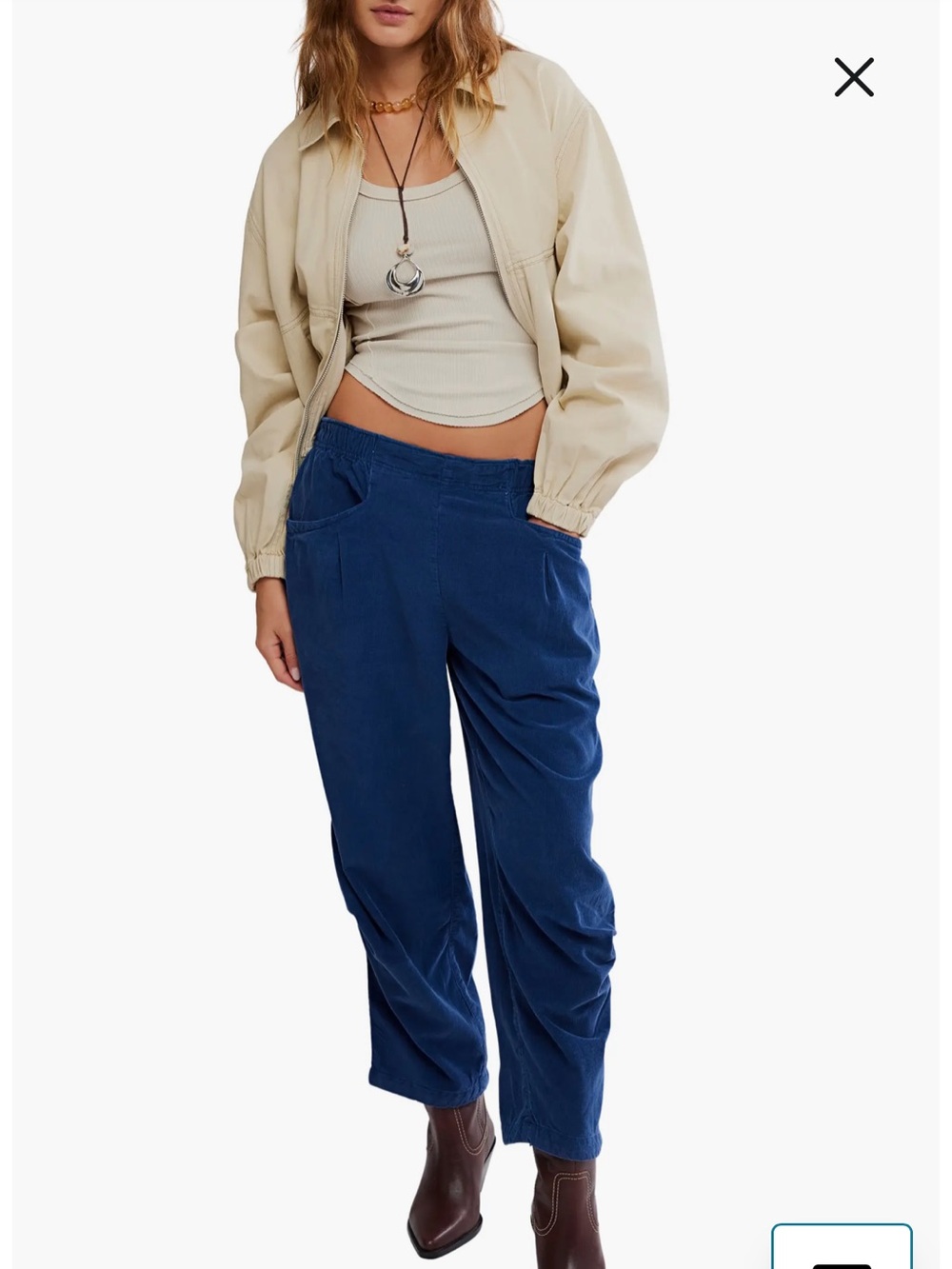 Free people Nice Choice Corduroy Pull-On Pants
BLACK